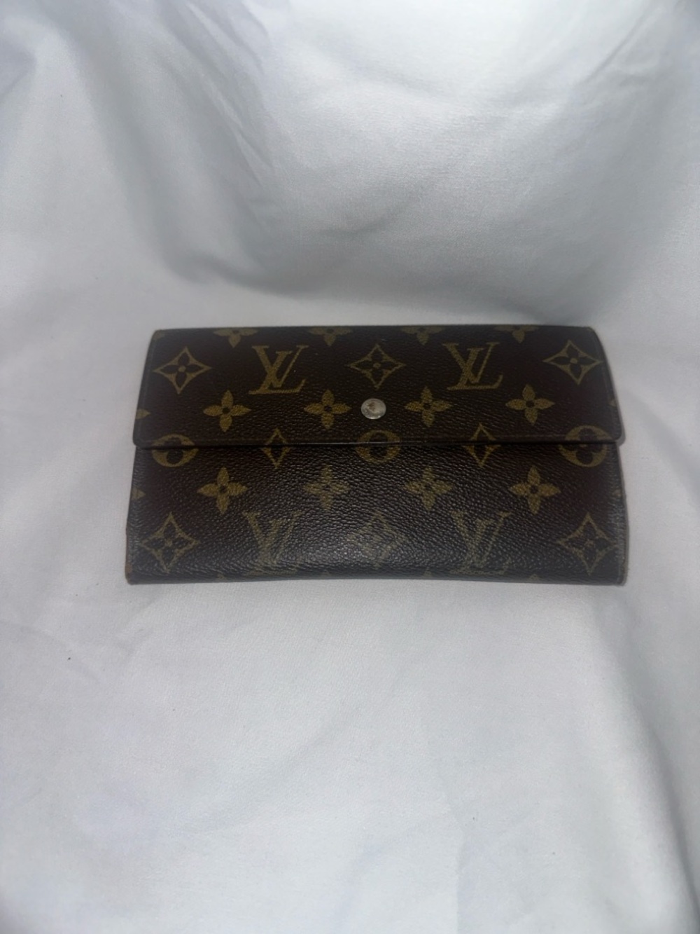 Louis Vuitton Monogram Canvas Continental Wallet in Brown and Gold